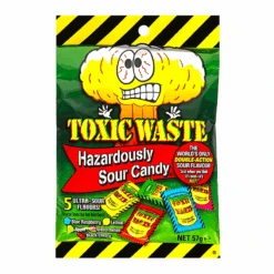 Toxic Waste Hazardously Sour Candy Peg Bag - 2oz (57g)