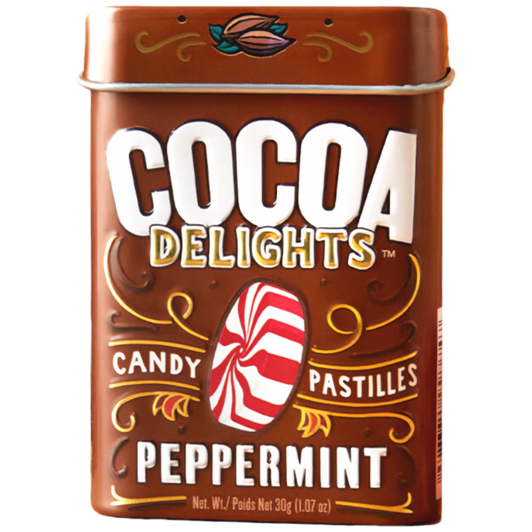 Cocoa Delights Peppermint (Canada) - 1.07oz (30g) 3 Cocoa Delights Peppermint (Canada) - 1.07oz (30g)
