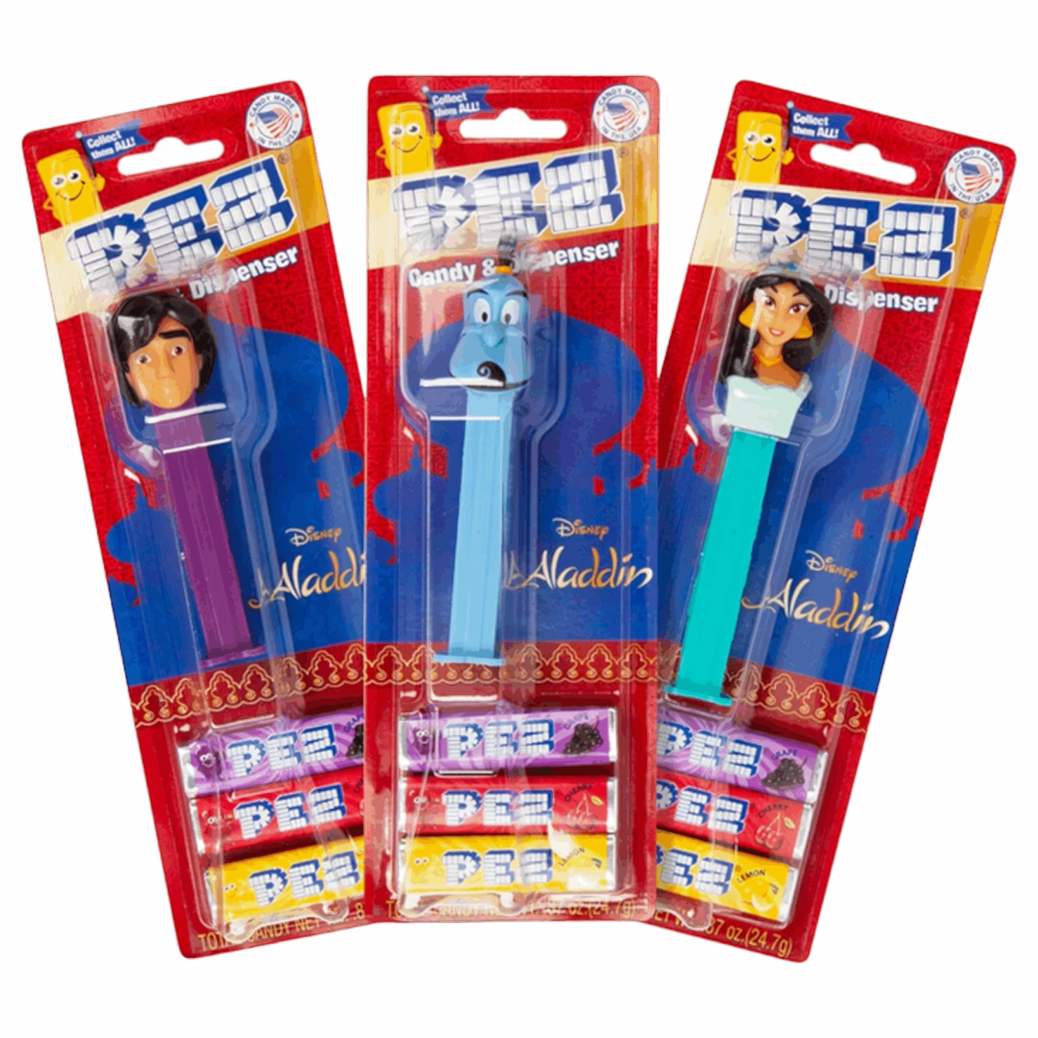 Pez Aladdin Blister Pack - 0.87oz (24.7g) 3 Pez Aladdin Blister Pack - 0.87oz (24.7g)