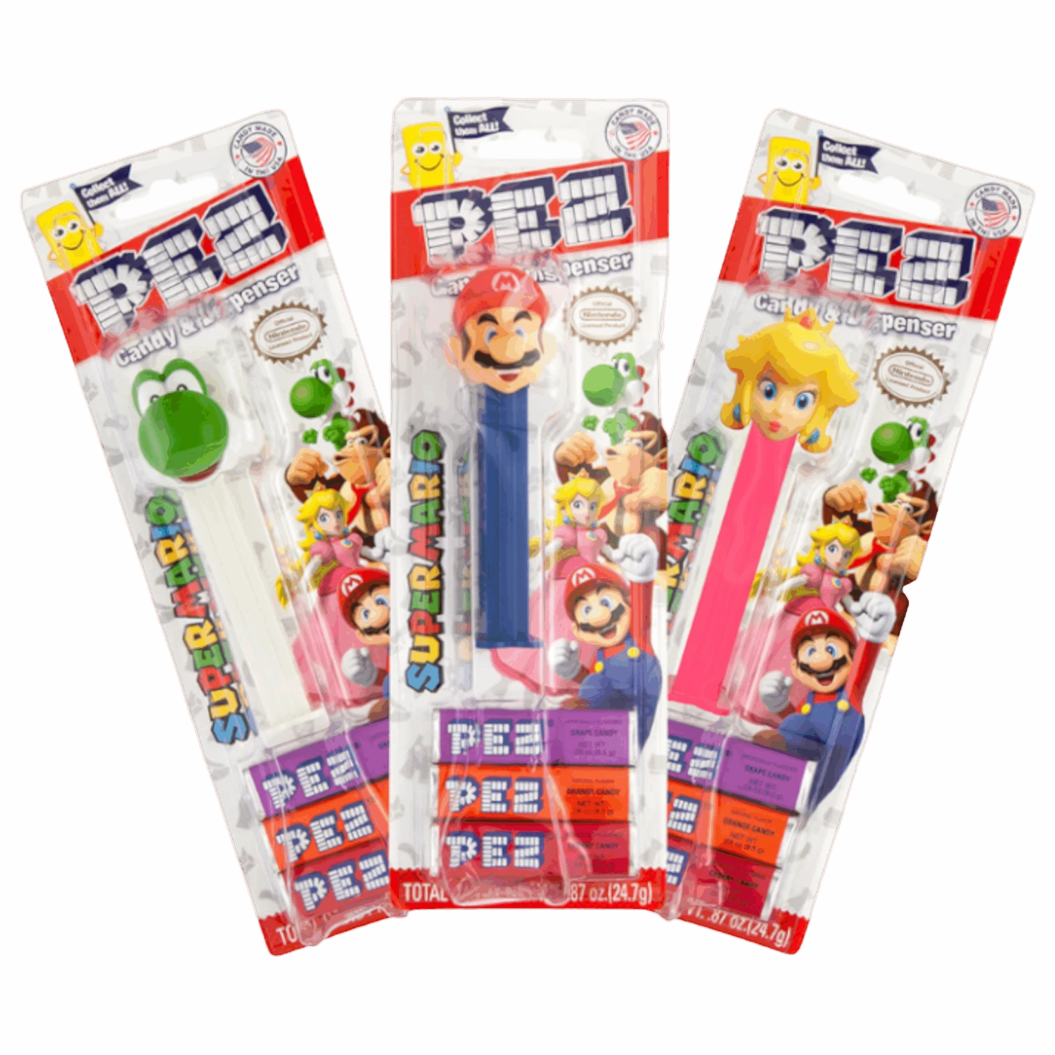 Pez Mario Blister Pack - 0.87oz (24.7g) 3 Pez Mario Blister Pack - 0.87oz (24.7g)