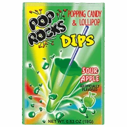 Pop Rocks Dips Sour Apple - 0.63oz (18g)