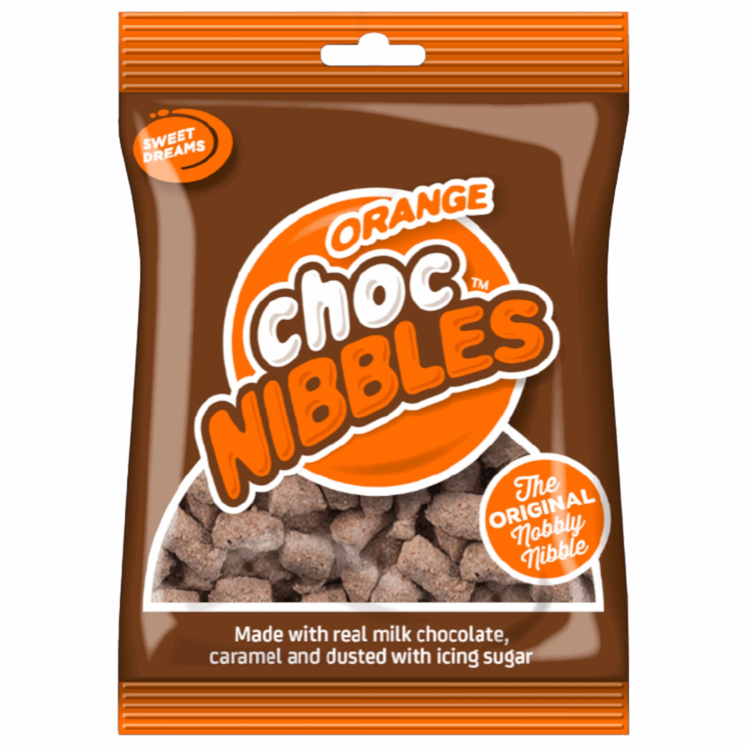 Choc Nibbles Orange Bag - 5.29oz (150g) 3 Choc Nibbles Orange Bag - 5.29oz (150g)