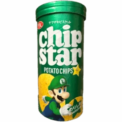 Chip Star Luigi (Super Mario) Salted Seaweed Flavour Potato Chips (Japan) - 1.58oz (45g)