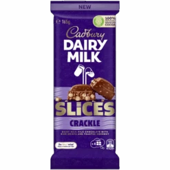 Cadbury Dairy Milk Slices Crackle Rice Crisps & Toasted Coconut Chocolate Block (Australia) - 5.8oz (165g)