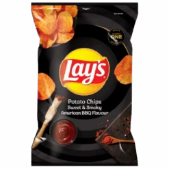 Lay's Sweet And Smoky American BBQ Flavour Potato Crisps – 3.7oz (105g)