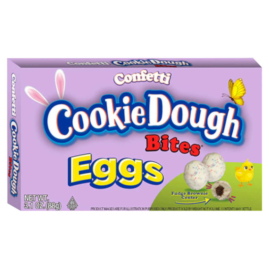Cookie Dough Bites Easter Confetti Eggs - 3.1oz (88g) 3 Cookie Dough Bites Easter Confetti Eggs - 3.1oz (88g)