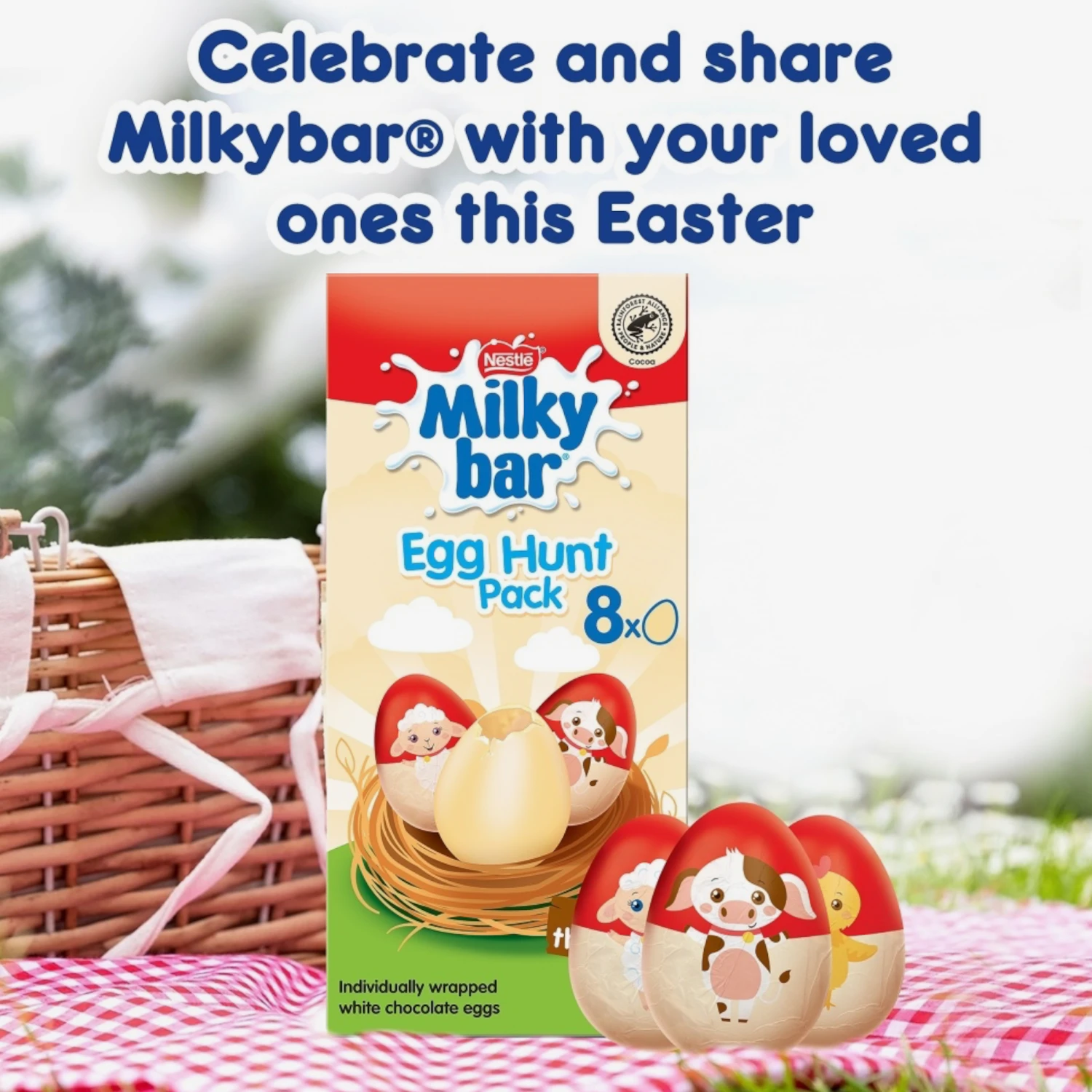Nestlé® Milkybar White Chocolate Easter Egg Hunt Box - 4.23oz (120g) 4 Nestlé® Milkybar White Chocolate Easter Egg Hunt Box - 4.23oz (120g) - Image 2