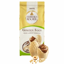 Ferrero Rocher Creamy Hazelnut White Chocolate Golden Eggs Bag - 3.17oz (90G)