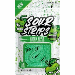 Sour Strips Green Apple Peg Bag - 3.4oz (96g)