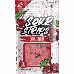 Sour Strips Wild Cherry Peg Bag - 3.4oz (96g)