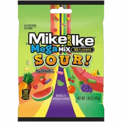 Mike & Ike Sour Mega Mix Peg Bag - 5oz (141g)