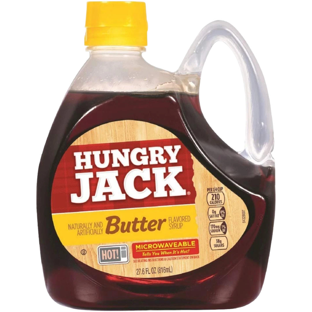 Hungry Jack Butter Flavoured Pancake Syrup Huge Microwaveable Bottle - 27.6fl.oz (816ml) 4 Hungry Jack Butter Flavoured Pancake Syrup Huge Microwaveable Bottle - 27.6fl.oz (816ml) - Image 2