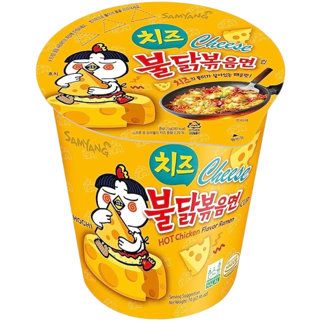Samyang Buldak Cheese Flavour Ramen Cup - 2.46oz (70g) 3 Samyang Buldak Cheese Flavour Ramen Cup - 2.46oz (70g)