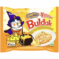Samyang Buldak Quattro Cheese Flavour Hot Chicken Ramen - 5.11oz (145g)