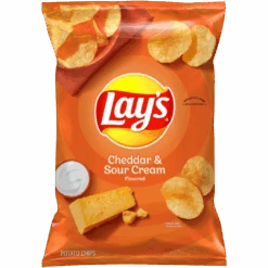 Lay's Cheddar & Sour Cream Flavoured Potato Crisps Share Bag - 6.5oz (184g)