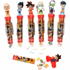 Dragon Ball Z Stamp Tube With Jelly Candies - 0.28oz (8g)