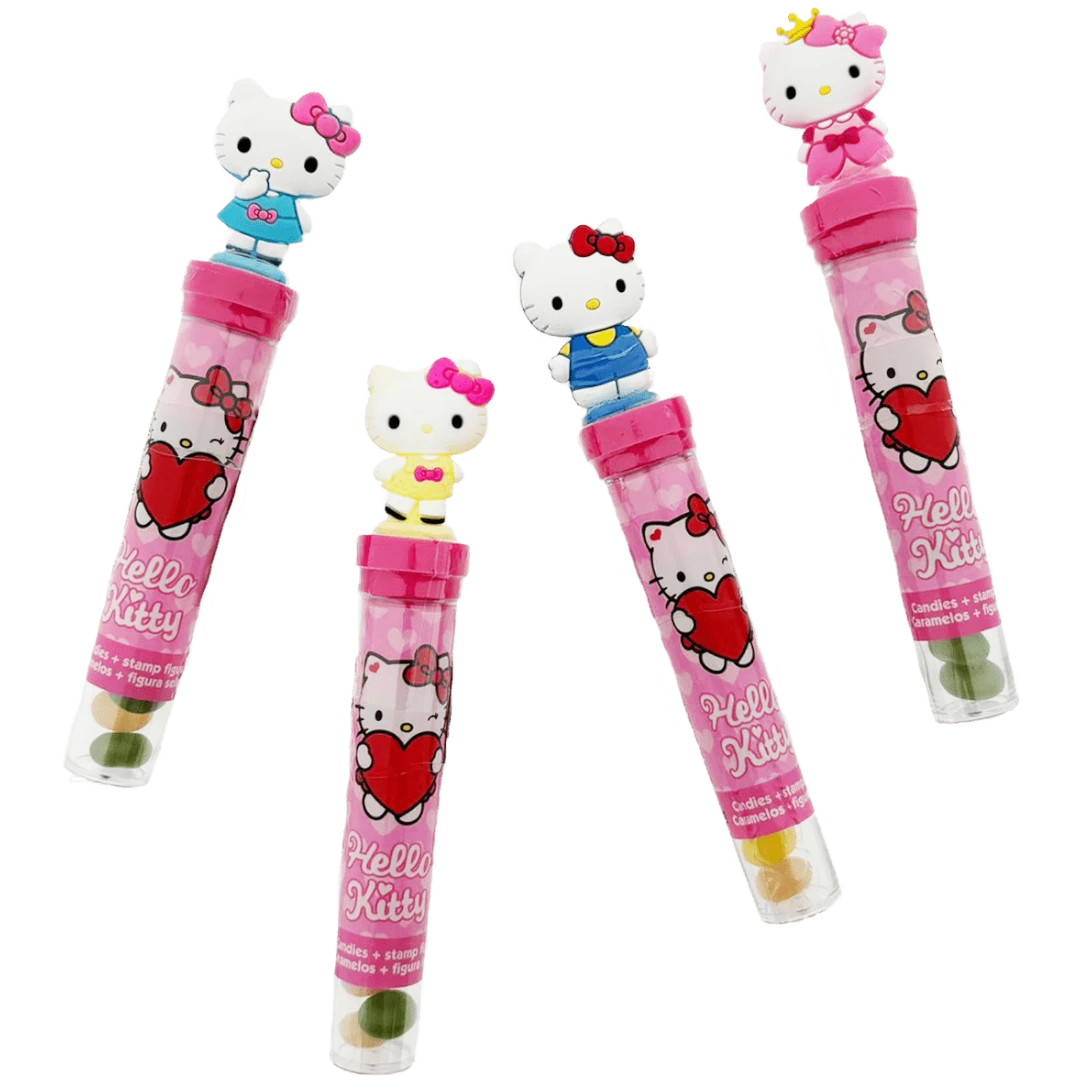 Hello Kitty Stamp Tube With Jelly Candies - 0.28oz (8g) 3 Hello Kitty Stamp Tube With Jelly Candies - 0.28oz (8g)
