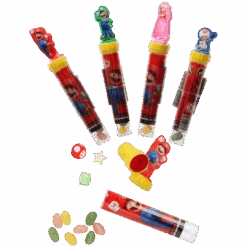 Super Mario Stamp Tube With Jelly Candies - 0.28oz (8g)