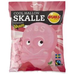BUBS Cool Raspberry Skull Foam Peg Bag (Sweden) - 3.17oz (90g)