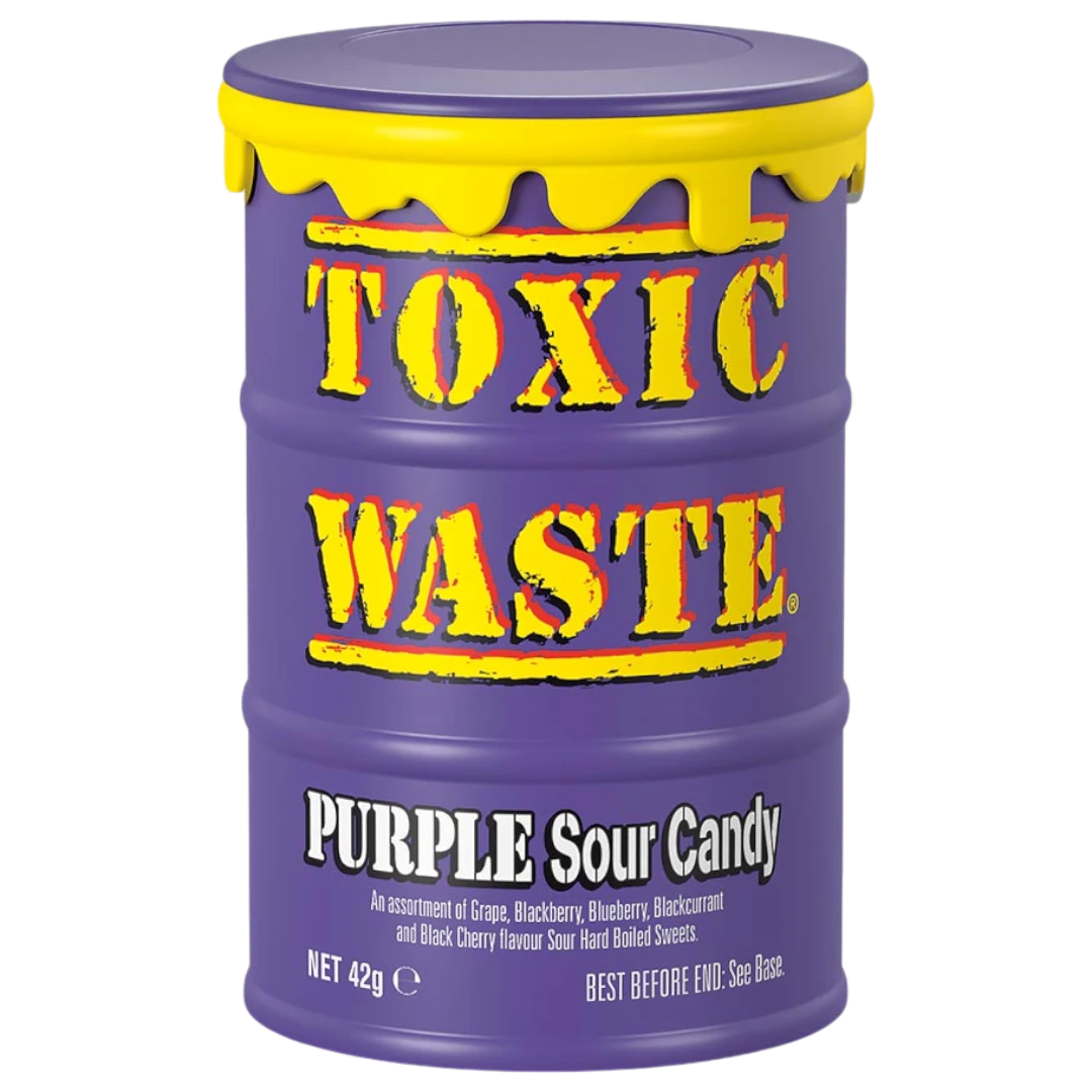 Toxic Waste Purple Drum Extreme Sour Candy - 1.5oz (42g) 3 Toxic Waste Purple Drum Extreme Sour Candy - 1.5oz (42g)