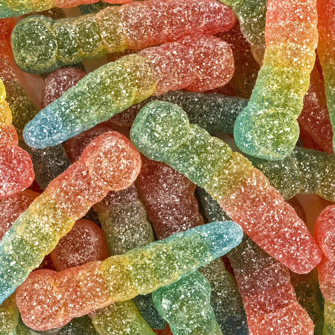 Haribo Sour Rainbow Worms (German) 3 Haribo Sour Rainbow Worms (German)