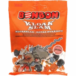 Toms Bonbon Kloak Slam 'Sewage Sludge' Candy (Norway) - 4.4oz (125g)