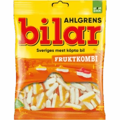 Ahlgrens Bilar Fruktkombi (Fruity Gummy & Foam Cars) (Swedish) - 4.4oz (125g)