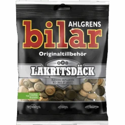 Ahlgrens Bilar Lakritsdäck (Liquorice Car Tyres) (Swedish) - 3.9oz (110g)