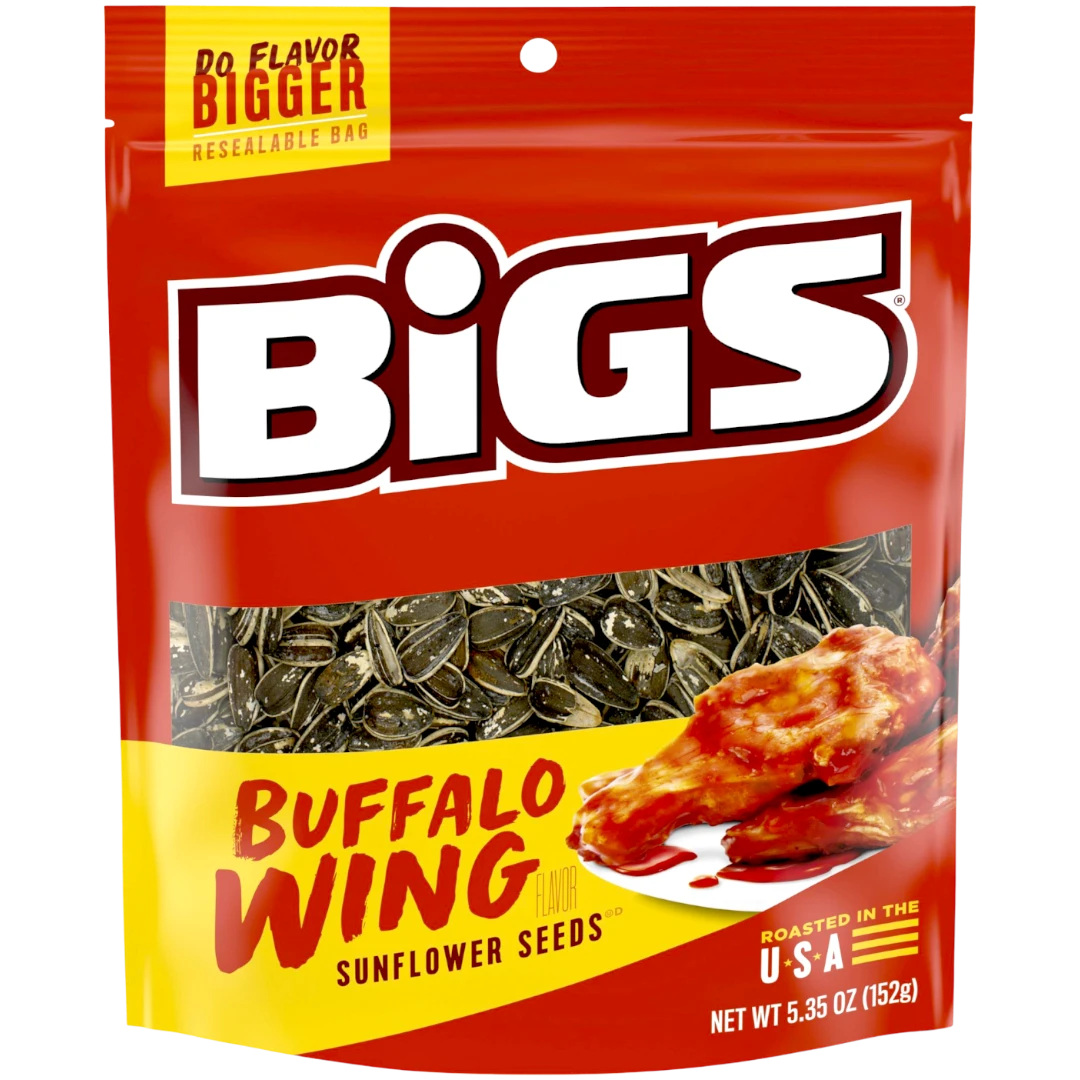 BIGS Sunflower Seeds Red Hot Buffalo Wings - 5.35oz (152g) 3 BIGS Sunflower Seeds Red Hot Buffalo Wings - 5.35oz (152g)