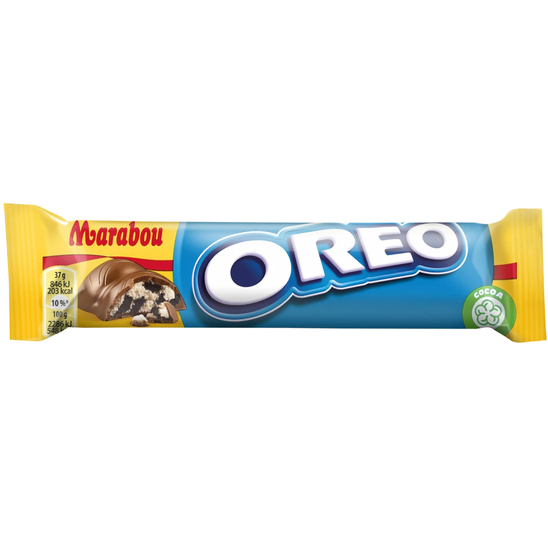 Marabou Oreo Cookies & Creme Filled Chocolate Bar (Sweden) - 1.31oz (37g) 3 Marabou Oreo Cookies & Creme Filled Chocolate Bar (Sweden) - 1.31oz (37g)