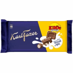 Karl Fazer Kina Rispuffar (Milk Chocolate With Rice Puffs) Block (Finland) - 4.4oz (125g)