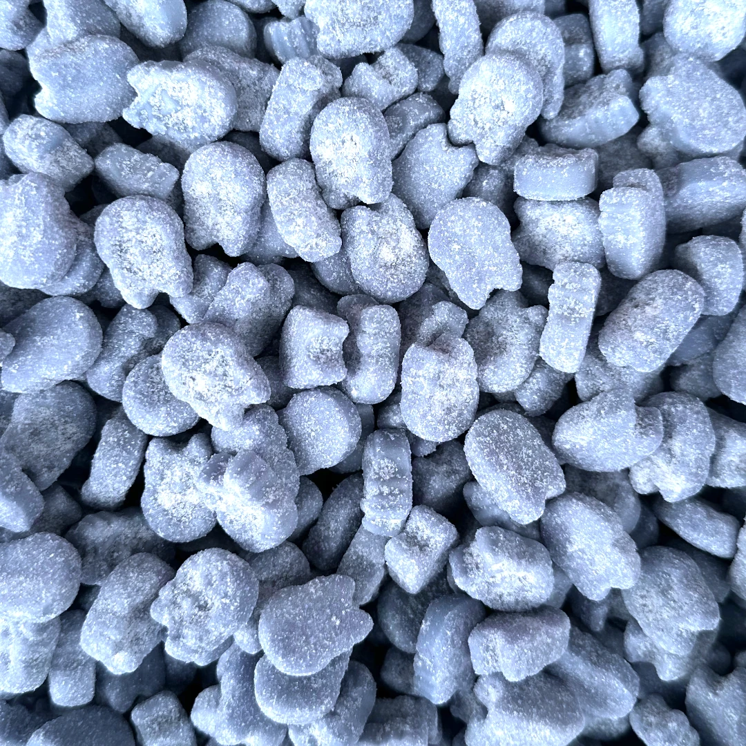 BUBS Sour Blueberry Micro Foam Skulls (Swedish) 3 BUBS Sour Blueberry Micro Foam Skulls (Swedish)