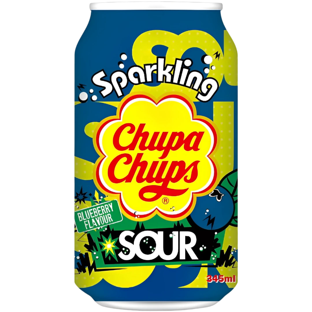 Chupa Chups Sparkling Sour Blueberry Soda - 11.6fl.oz (345ml) 3 Chupa Chups Sparkling Sour Blueberry Soda - 11.6fl.oz (345ml)