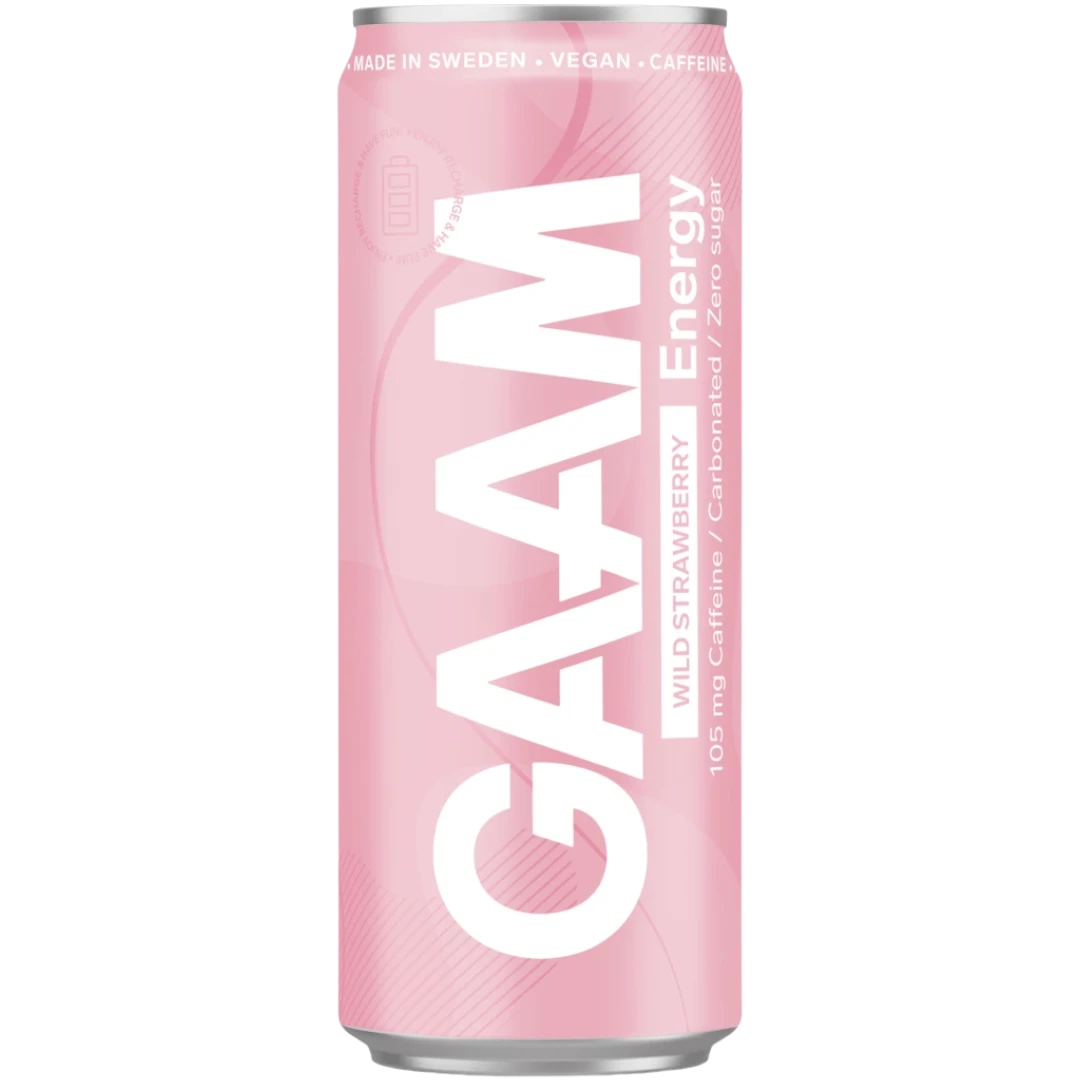 GAAM Energy Wild Strawberry (Swedish) - 11.2fl.oz (330ml) 3 GAAM Energy Wild Strawberry (Swedish) - 11.2fl.oz (330ml)