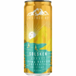 Latitude 65 Solsken Ananas (Pineapple) Energy Drink (Swedish) - 11.2fl.oz (330ml)