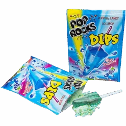 Pop Rocks Dips Sour Blue Raspberry - 0.63oz (18g)