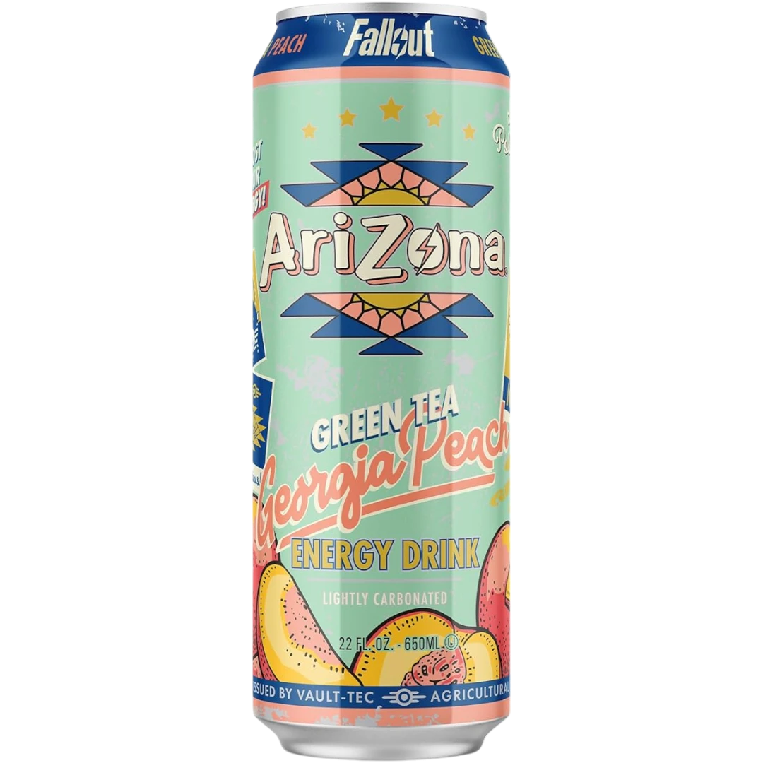 Arizona X Fallout Georgia Peach Green Tea Energy Drink - 22fl.oz (650ml) 3 Arizona X Fallout Georgia Peach Green Tea Energy Drink - 22fl.oz (650ml)