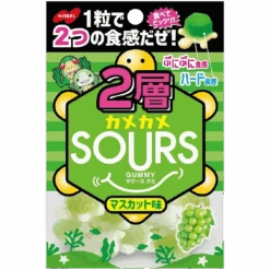 Nobel Kame Kame Sour Jelly Filled Gummy Muscat Grape Turtles (Japan) - 1.59oz (45g)