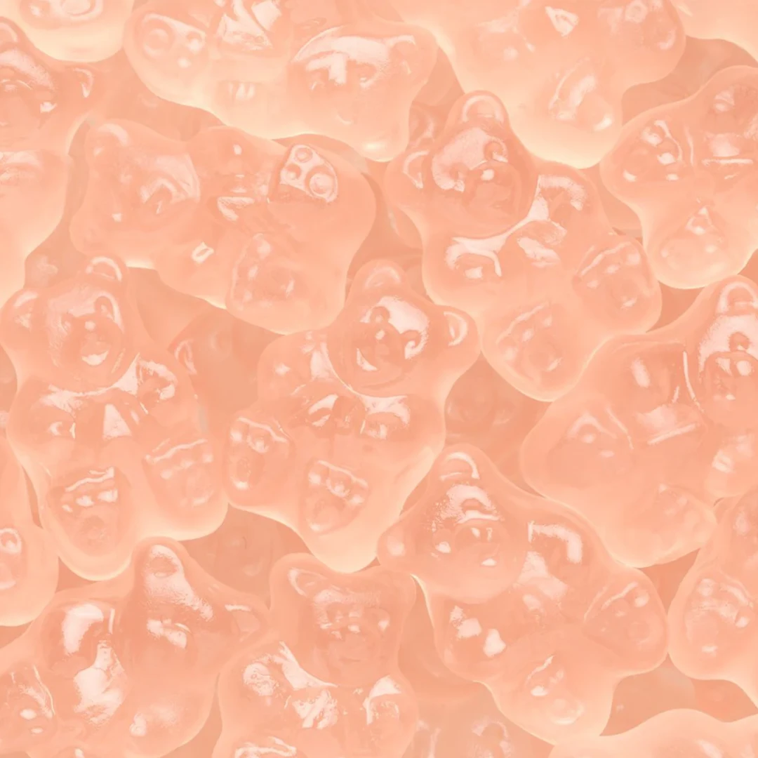 Pink Grapefruit Gummy Bears 3 Pink Grapefruit Gummy Bears