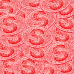 S-Märke Hallonsura (Sour Raspberry Ovals) (Swedish)