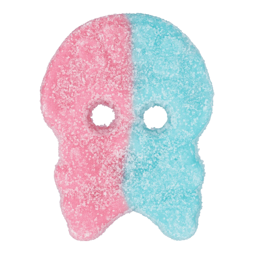BUBS Sour Dizzy Bubblegum Foam Skulls 4 BUBS Sour Dizzy Bubblegum Foam Skulls - Image 2