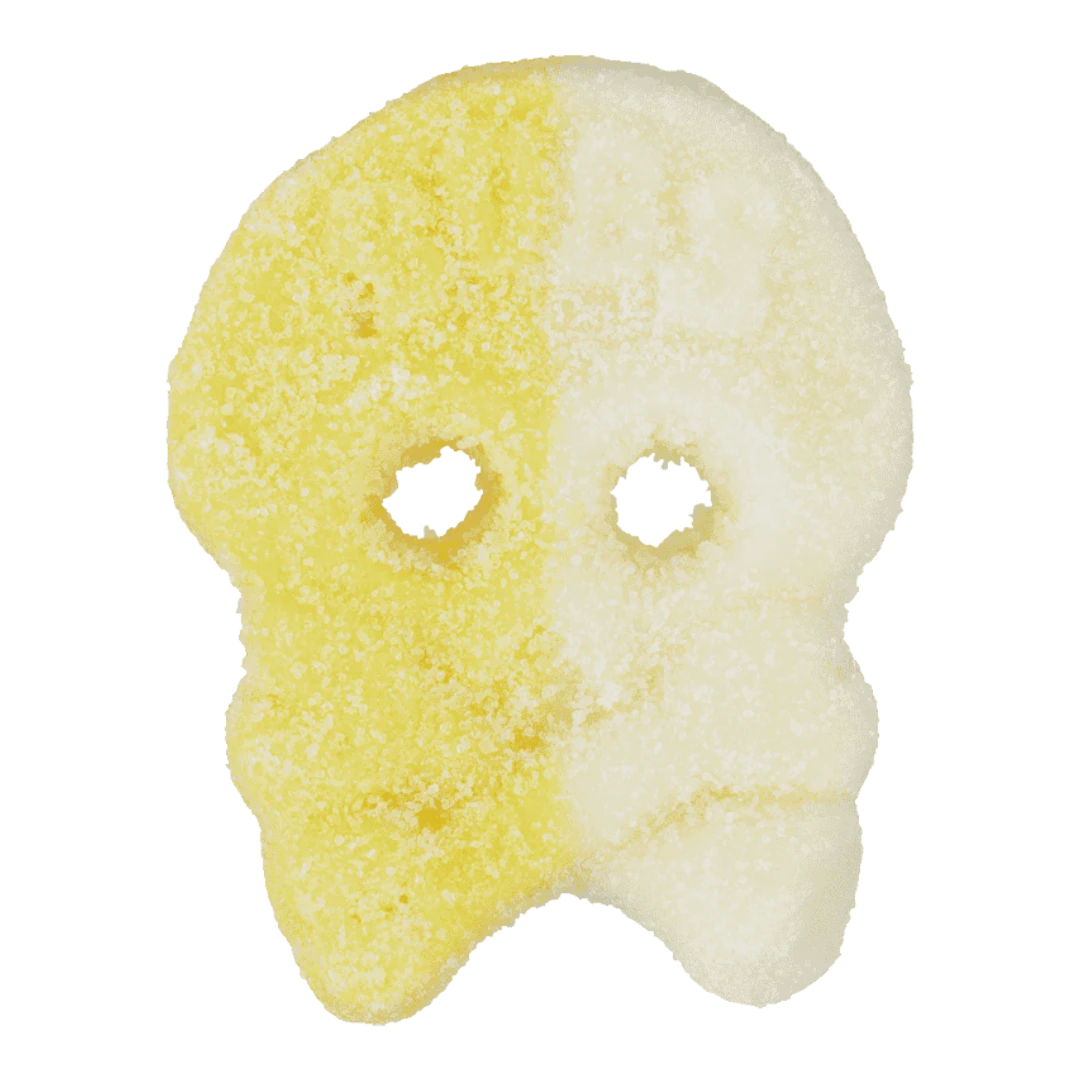 BUBS Sour Passion Pineapple Foam Skulls 4 BUBS Sour Passion Pineapple Foam Skulls - Image 2