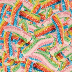 Sour Rainbow Fondant-Filled Twists (Swedish)