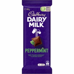 Cadbury Dairy Milk Peppermint Chocolate Block (Australia) - 6.3oz (180g)