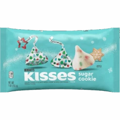 Limited Edition Christmas Hershey's Kisses Sugar Cookie Share Bag - 9oz (255g)