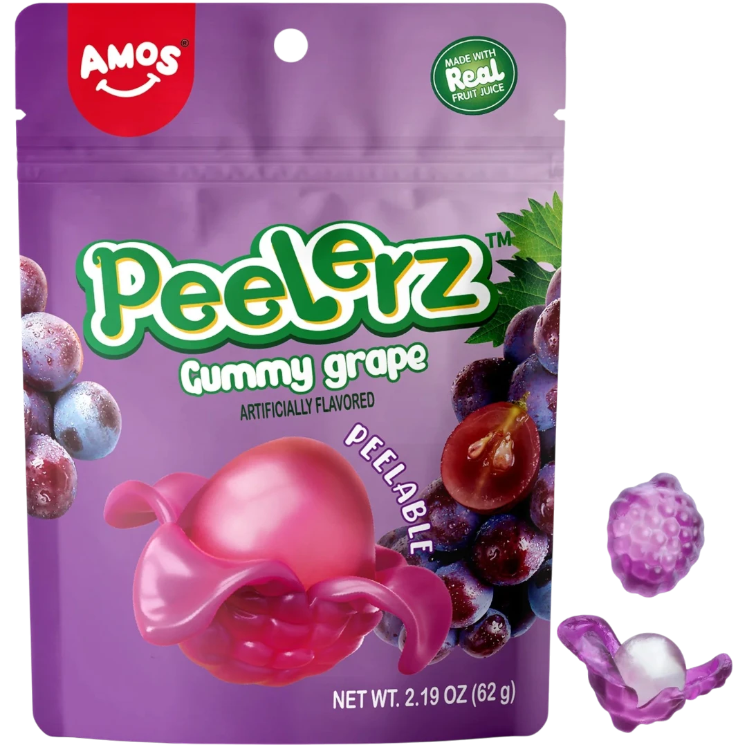 Amos Peelerz Grape Share Bag - 6oz (170g) 3 Amos Peelerz Grape Share Bag - 6oz (170g)