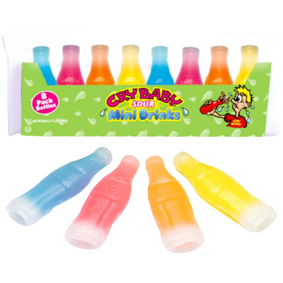 Cry Baby Sour Wax Bottles Jumbo 8-Pack - 2.79oz (79g) 3 Cry Baby Sour Wax Bottles Jumbo 8-Pack - 2.79oz (79g)