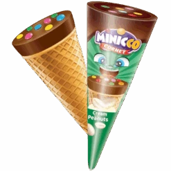 Mini Peanut Ice Cream Candy Cones (Swedish)