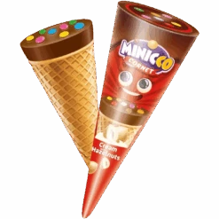 Mini Hazelnut Ice Cream Candy Cones (Swedish)