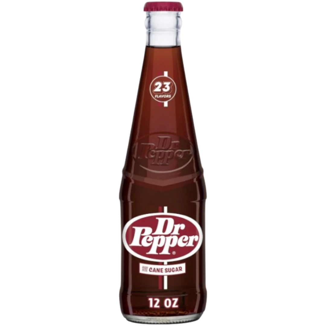 Dr Pepper Real Cane Sugar Retro Glass Bottle (Original Texas Version) - 12fl.oz (355ml) 3 Dr Pepper Real Cane Sugar Retro Glass Bottle (Original Texas Version) - 12fl.oz (355ml)